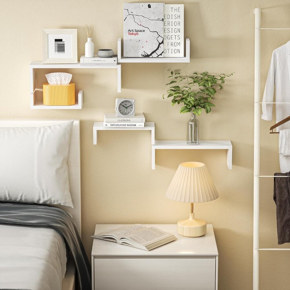 Floating Shelves for Wall, Wall Shelves for Bathroom, Bedroom, Living Room, Kitc - Picture 3 of 7